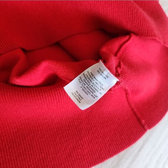 Halogen ruffled zipped shoulder sweater knit blouse - Picture 15 of 15